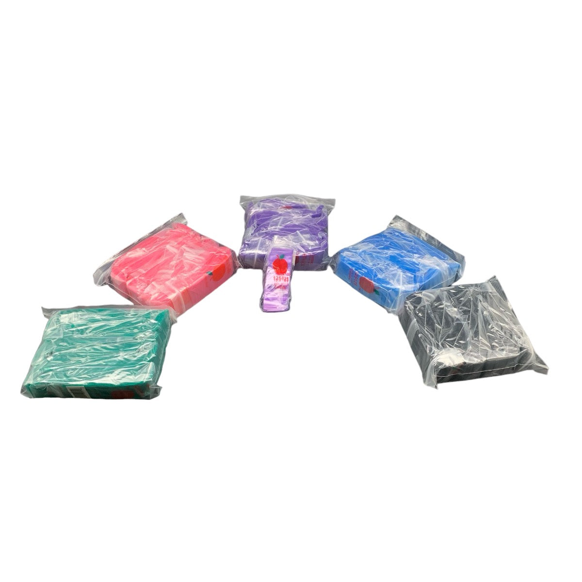 Colored Ziplock Baggies 1.25in by 1.25in, Bag of 10 Sets W/100 Bags Each (Colors Available) (B2B)