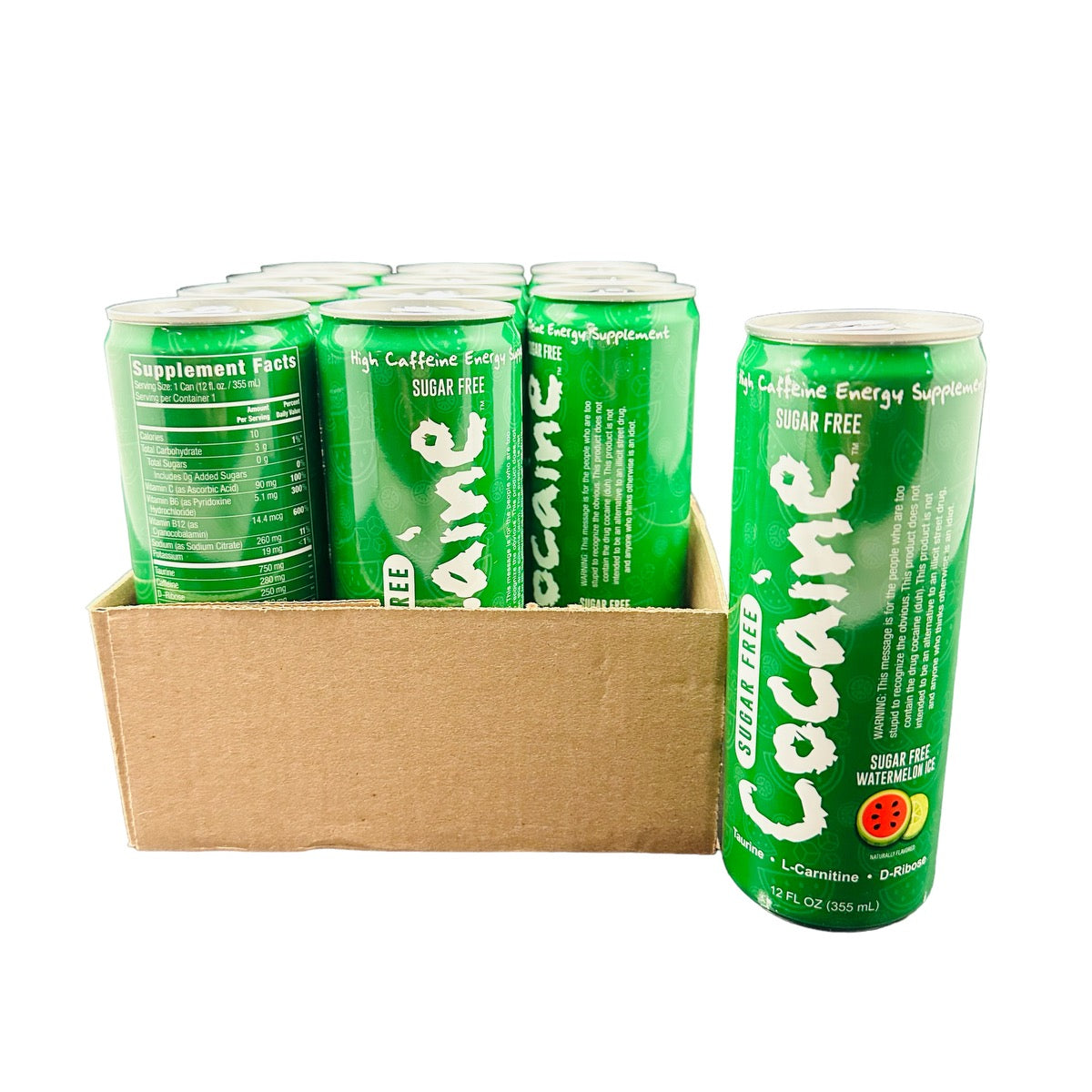 Cocaine Energy Drink 12 Pack of 12 fl oz Cans (Flavor Options Available) (B2B)