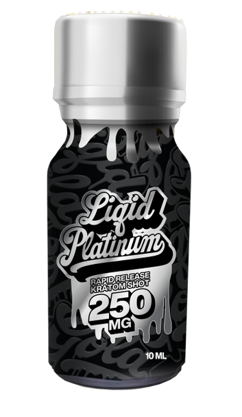 Liquid Platinum Kratom 250mg Mitragynine 10ml Extract - 12ct Box (B2B)