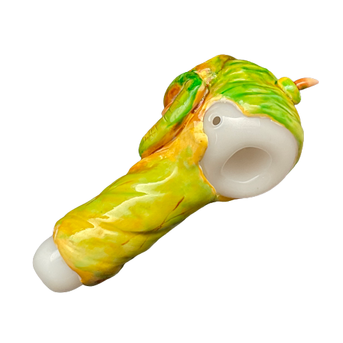 5.5in Evil Creature Glass Hand Pipe (Assorted Colors) (B2B)