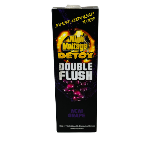 High Voltage Double Flush Detox (16oz Detox & Capsules) - Flavor Options Available (B2B)