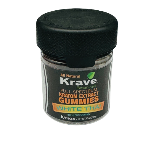 Krave Kratom Extract Gummies 200mg 10ct - Options Available (B2B)