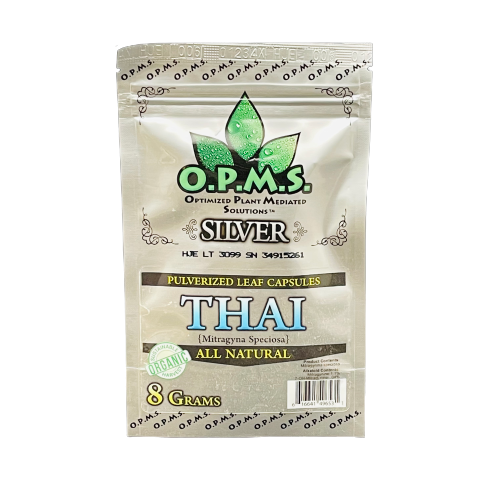 O.P.M.S. Silver Green Vein Thai Capsules (B2B)