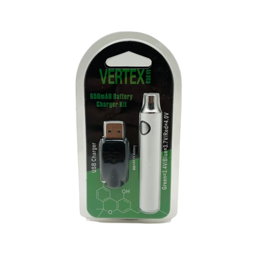 Vertex Battery Variable Voltage 650mAh - Assorted Colors (B2B)